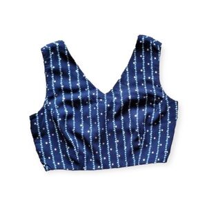 Indya crop top sleeveless blue new